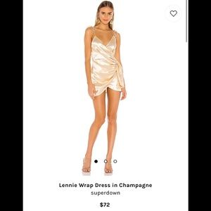 NEVER WORN Revolve Champagne Wrap Dress